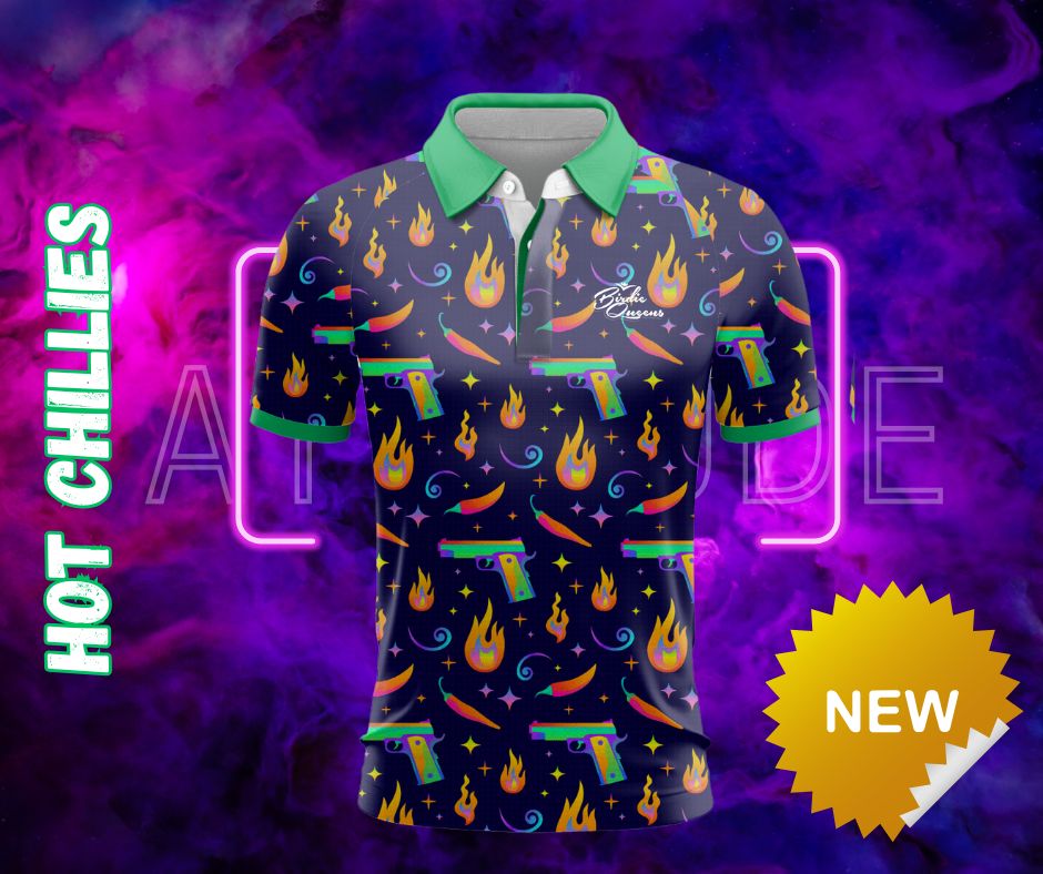 Polo shirt with a 'Hot Chillies' design