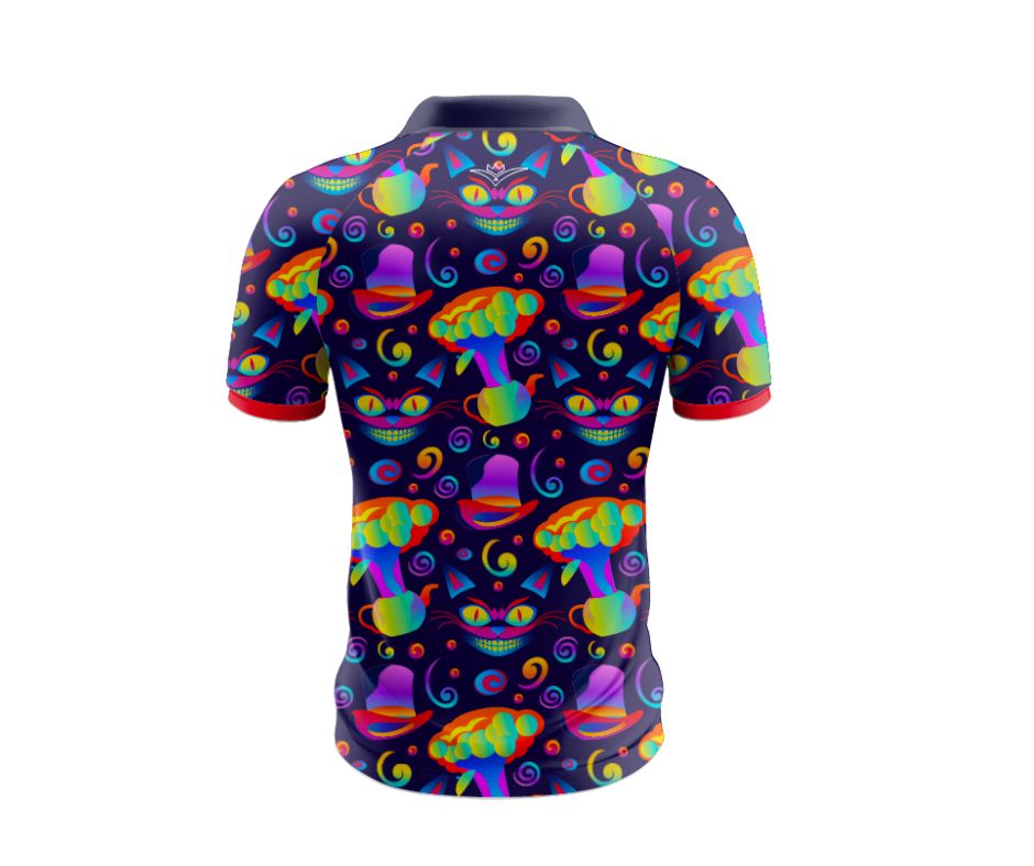 A 'Mad Hatter' themed polo 