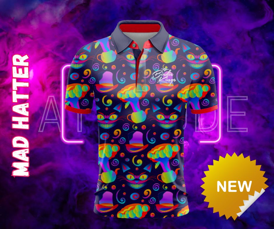 A 'Mad Hatter' themed polo 